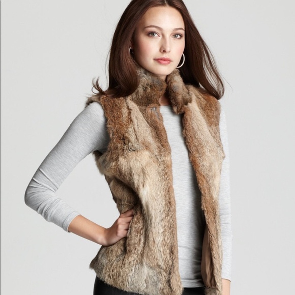 Michael Kors REAL Rabbit Fur Vest - Picture 2 of 8